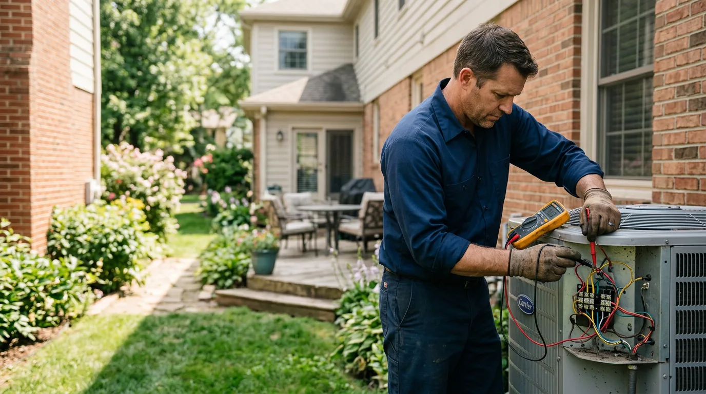 HVAC technician working near Carbondale, IL